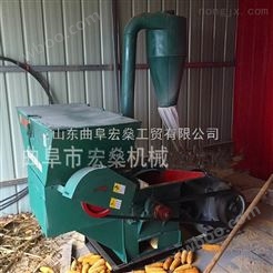 稻草秸秆粉碎机 锤片式自动进料粉碎机