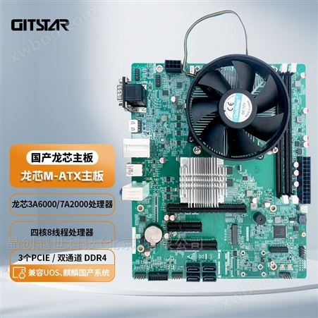 GM9-3003-01集特国产龙芯3A6000处理器M-ATX商用主板